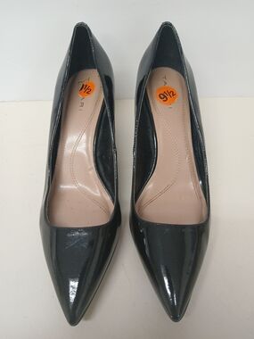 Tahari Black Patent Pointed-Toe Pumps